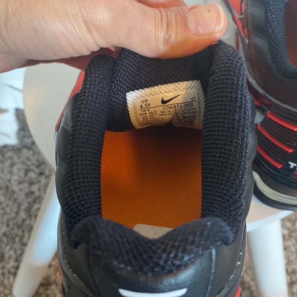 Nike Air Max Plus III "Black/Pimento/Ceramic-Resin" YOUTH Shoe size 4.5 ✨ - Picture 10 of 16